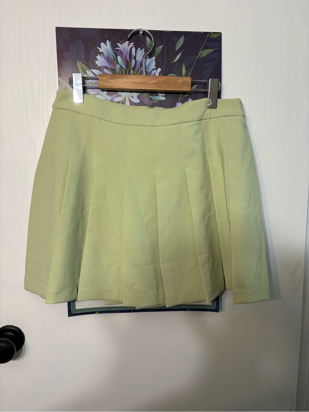 Pleated Lime Green Women’s  Skirt